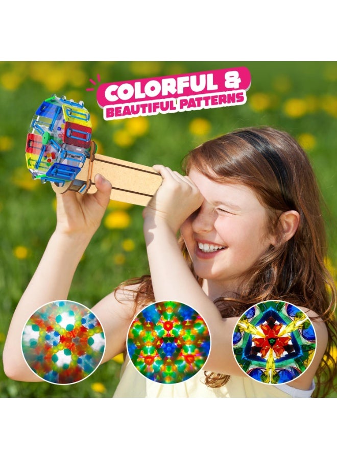 سمارتيفيتي لعبة سمارتيفيتي كاليدوسكوب للأطفال من 6 إلى 14 عامًا | أفكار رائعة لهدايا عيد ميلاد الأولاد والبنات | ألعاب علمية STEM يمكنك صنعها بنفسك للأطفال من 6 إلى 14 عامًا | لعبة هندسية خشبية - Image 5